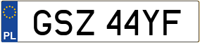 Trailer License Plate